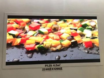 عالية الوضوح صغير بكسل الملعب الصمام عرض تباعد صغير P1.25 للإعلان