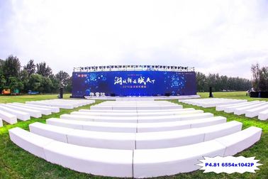 بالألوان الكاملة في الهواء الطلق شاشة عرض LED P4.81mm 6554 * 1024P لعرض الإعلانات المرحلة