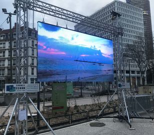 200 - 800W في الهواء الطلق المرحلة LED فيديو الجدار ، تأجير شاشة عرض LED P3.91
