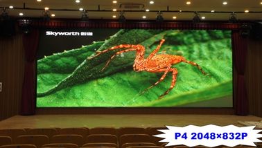 P4 800 شمعة في الأماكن المغلقة عالية السطوع LED فيديو الجدار 14 - 16 بت للدعاية والاعلان