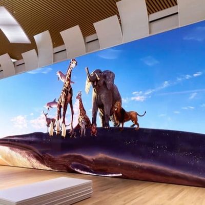 أفلام المرحلة الخلفية شاشة LED فيديو حائط P3 111111 Dots / Sqm Pixel Density