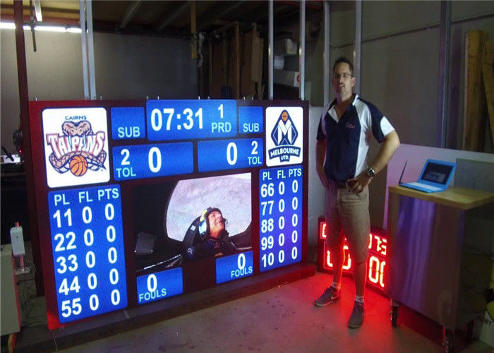 Epistar Chip Led Electronic Scoreboard P10 10٪ ~ 85٪ RH التشغيل الرطوبة